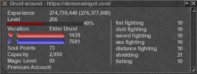 Signature for player Druid around
