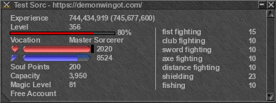 Signature for player Test Sorc